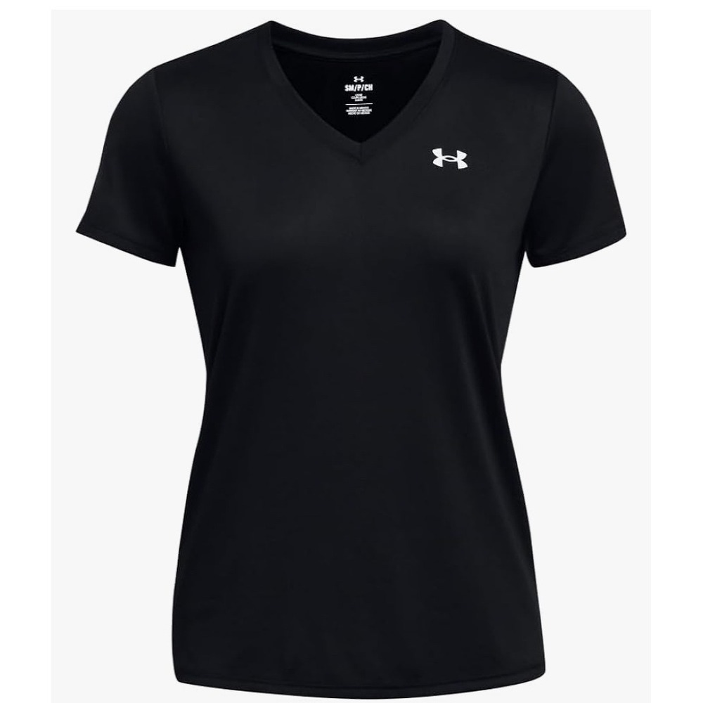 Under Armour Women's Tech V-Neck T-Shirt Quick-Drying Training Top Size S